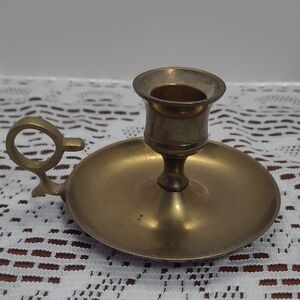 Vintage Brass Candle Holder